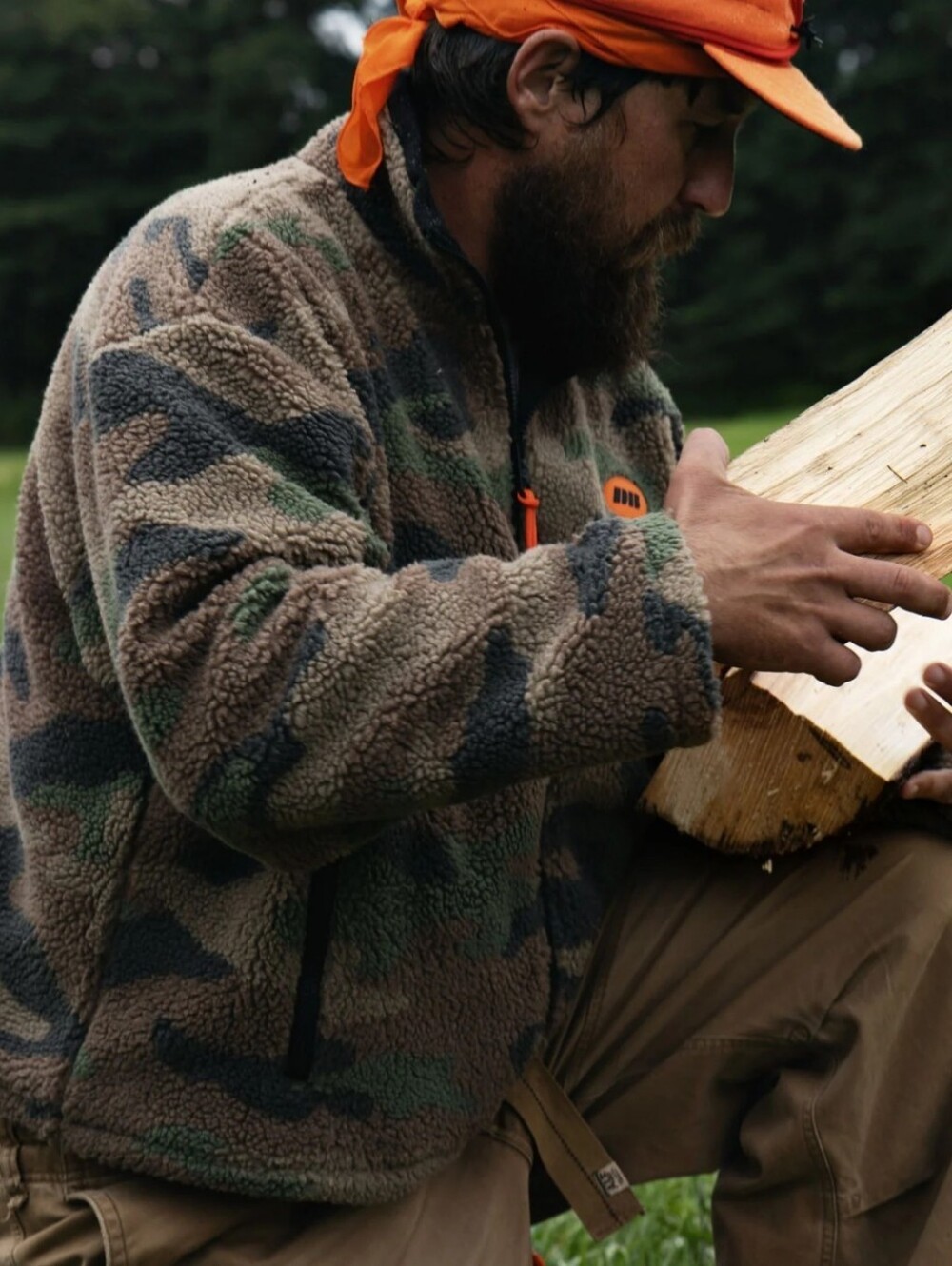 Dairy Boy FIRE! NWT! The Funky Fleece in Decoy Camo in Earth. XS/S. R2S! - Picture 6 of 12